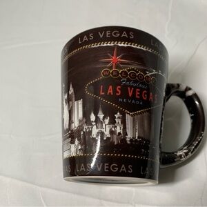 Las Vegas Skyline Mug - Brown and White